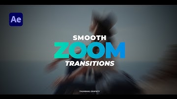 Create a Smooth ZOOM Transition - After Effects Tutorial