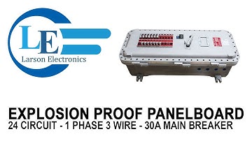 Explosion Proof Panelboard - 24 Circuit - 1 Phase 3 Wire - 30A Main Breaker