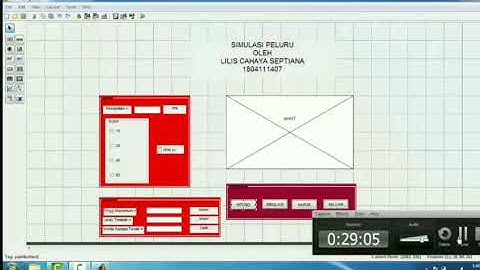 SIMULASI PELURU MENGGUNAKAN GUIDE MATLAB