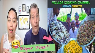 SEAFOOD OMELETTE | CRAB AND PRAWNS OMELETTE Recipe | Egg Omelette |Dutch Couple Reaction