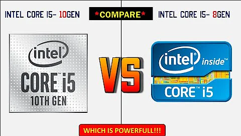 Intel Core i5 10th Gen vs Intel Core i5 8th Generation Comparison