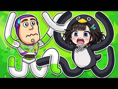 Gugu Gaga Penguin & Buzz Lightyear HAVE NO BONES in Roblox! (Toy Story 5)