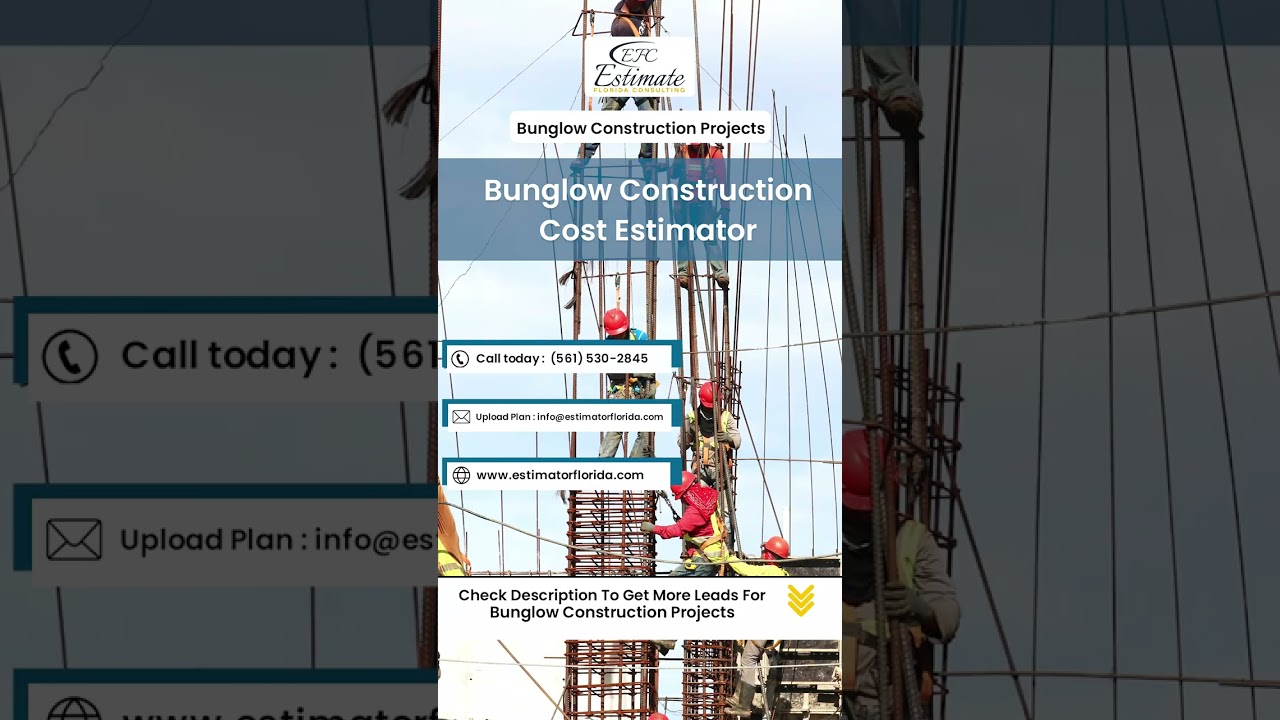 Banglow Construction Cost Estimator | Get Leads For Bunglow Project