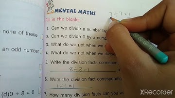 3rd ( mental maths of ch-4 subtraction and ch-5 division )