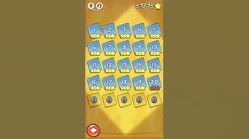 Cut the Rope Experiments 3-20 Sticky Steps, 3Stars
