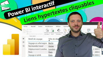 Les liens hypertextes avec Power BI