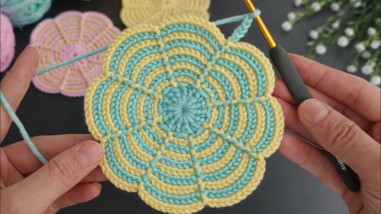 Super Easy Crochet Coaster | Cute & Profitable Idea 💰