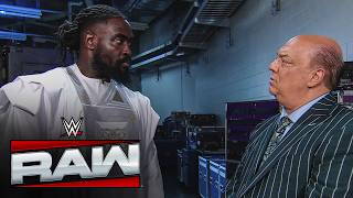 Oba Femi tells Paul Heyman to thank Brock Lesnar for him: Raw highlights, Aug. 3, 2026