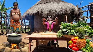 Best African Food You Can Try!!#cooking Beef Tongue Recipes in A Perfect African Village Life Way🍚