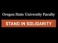 Oregon State University Stands in Solidarity