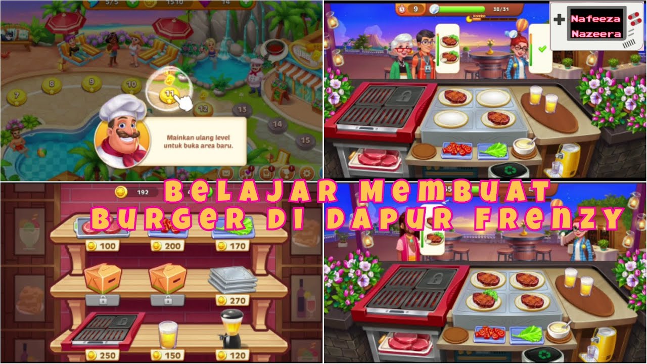 Cara Membuat Burger di Dapur Frenzy Game Edukasi Anak Game