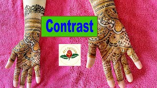 Easy trick to Create Contrast in mehendi design| Eid special 2021 easy mehndi design for front hand