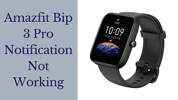 Amazfit Bip 3 Pro Notification Not Working | How to Solve
