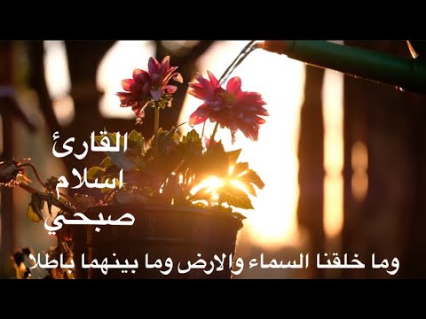 وما خلقنا السماء والارض وما بينهما باطلا سورة ص القارئ اسلام صبحي