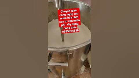 Công Thức sơn nước hóa chất sơn nước hóa chất nước giặt xả vải comfort