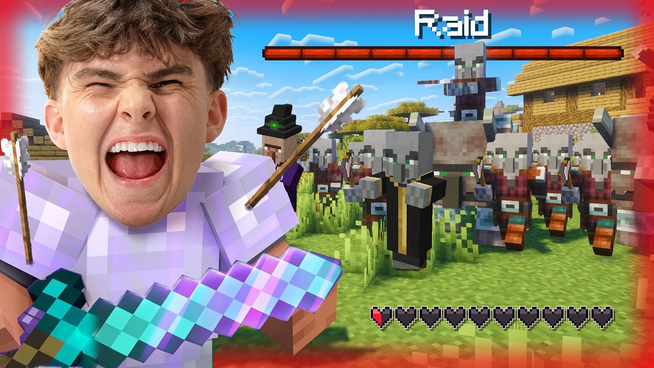 We Were NOT Ready for Our First Minecraft Raid