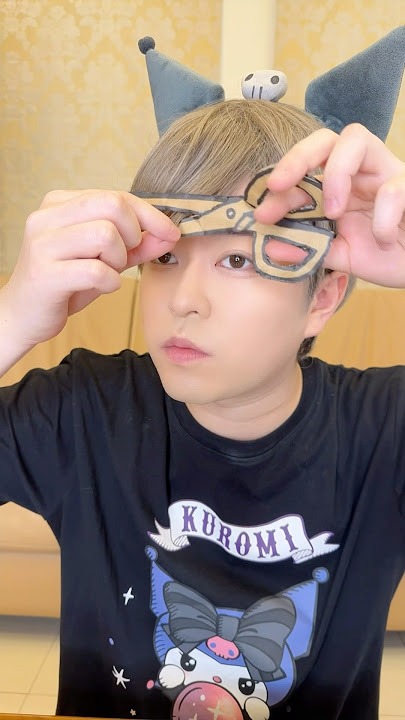CUT BANGS WITH CARDBOARD SCISSORS！#asmr