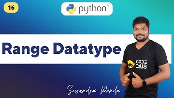 Range Datatype in Python | Python by Surendra