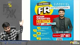 Target 80+ | CA Final FR Exam Oriented Fastrack Batch | May'26 & Onwards | CA Aakash Kandoi