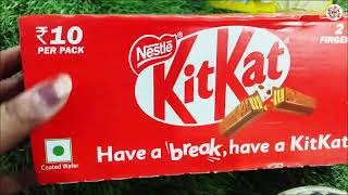 Satisfying Asmr Unboxing Giant Kitkat Chocolate & Rainbow Lollipops Candy Cutting Asmr