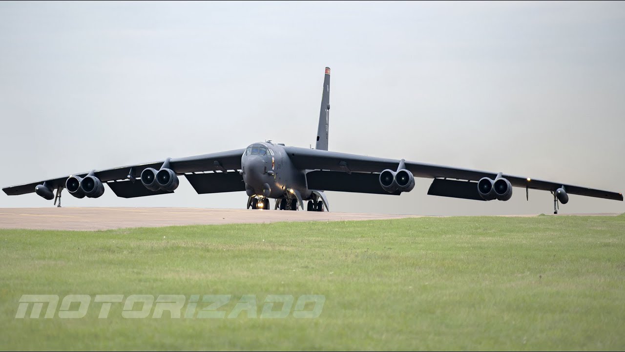 B-52H Stratofortress Take Off from Royal Air Force Fairford, UK - YouTube