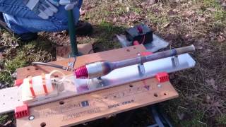 Hobbyking pulse jet start with bicycle pump
