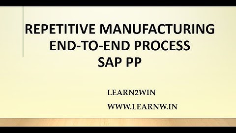 Repetitive Manufacturing in sap pp | sap pp module | sap pp basics | sap pp tutorials #sappp #sapmm