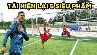 Thử Thách Bóng Đá tái hiện 5 siêu phẩm của Ronaldo , Quang Hải U23 Việt Nam và các cầu thủ thế giới screenshot 5