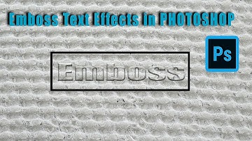 How to Add an Embossed Effect to Text in PS Adobe Photoshop | Professor VFX