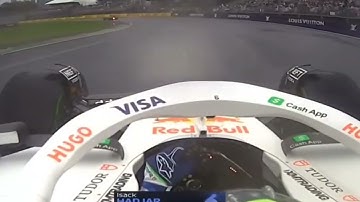 Isack Hadjar crashes out in Formation Lap in Australian Grand Prix 2025 #formula1