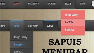 MenuBar - How to create SAPUI5 MenuBar