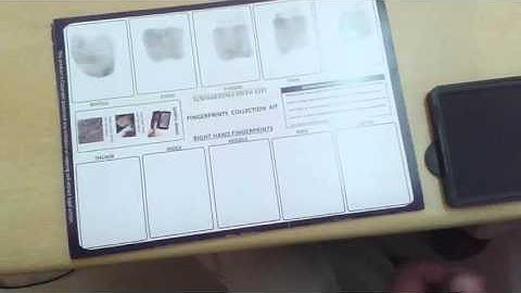 DEMO VIDEO ON HOW TO TAKE FINGERPRINTS USING STAMP PAD