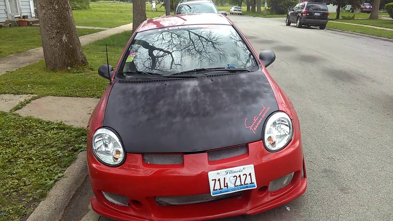 my dodge neon custom srt4 body kit (Eminem stan) YouTube