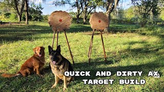 Quick and Dirty Ax Throwing Target Build by OldManStino 1,208 views 1 year ago 2 minutes, 15 seconds