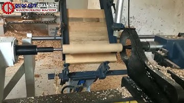 Máy tiện tự động SM-4008 I Máy tiện gỗ cnc đưa phôi tự động