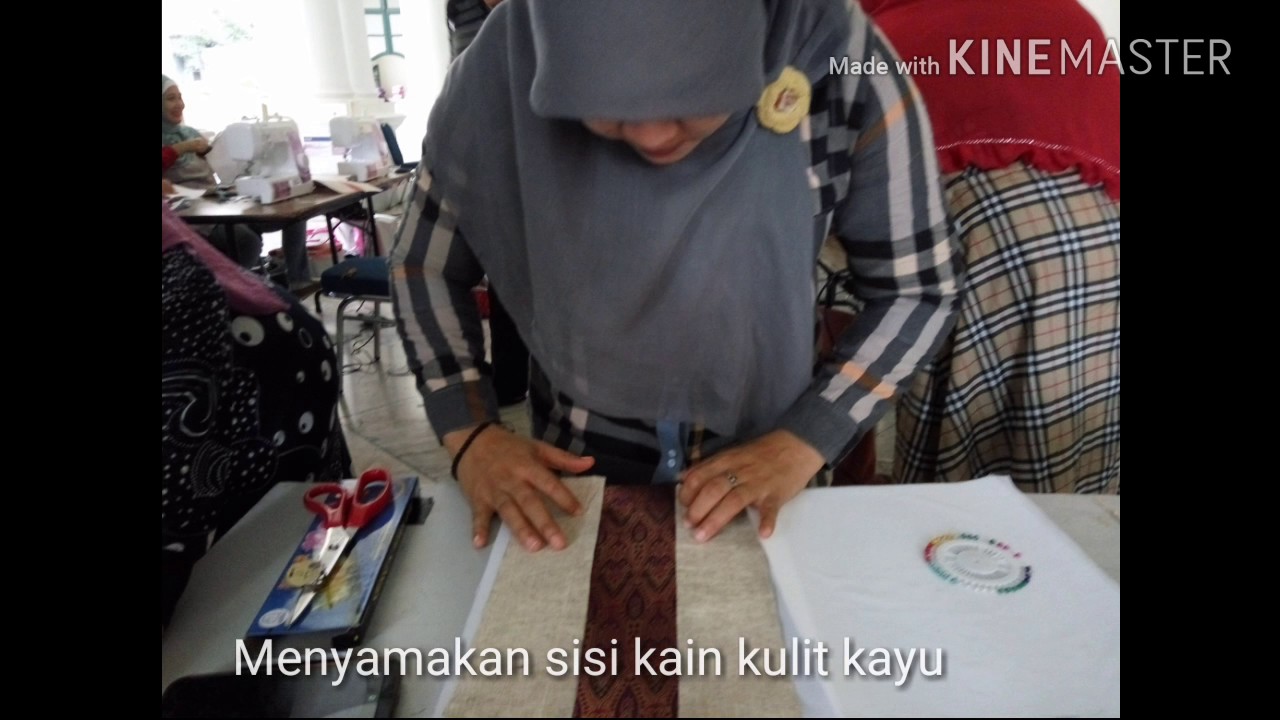 Menjahit Clutch Bag dari  Kain  Kulit  Kayu YouTube