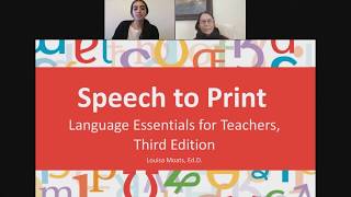 Speech to Print: Language Essentials for Teaching Reading