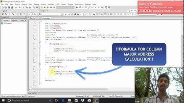 ROW MAJOR AND COLUMN MAJOR ADDRESS CALCULATION FOR 2-D ARRAY!!!