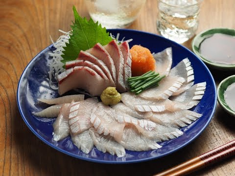 カンパチ腹身の刺身 切り方と盛り付け 魚料理と簡単レシピ