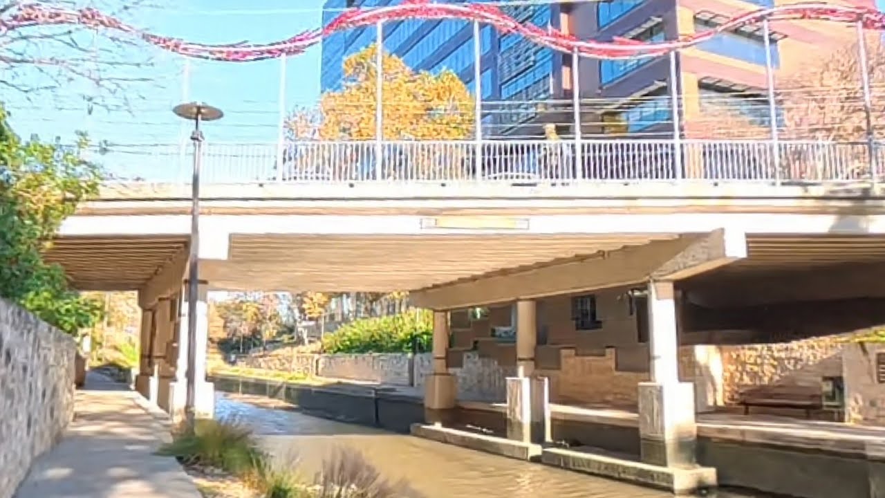 Downtown San Antonio TX river walk bike ride 