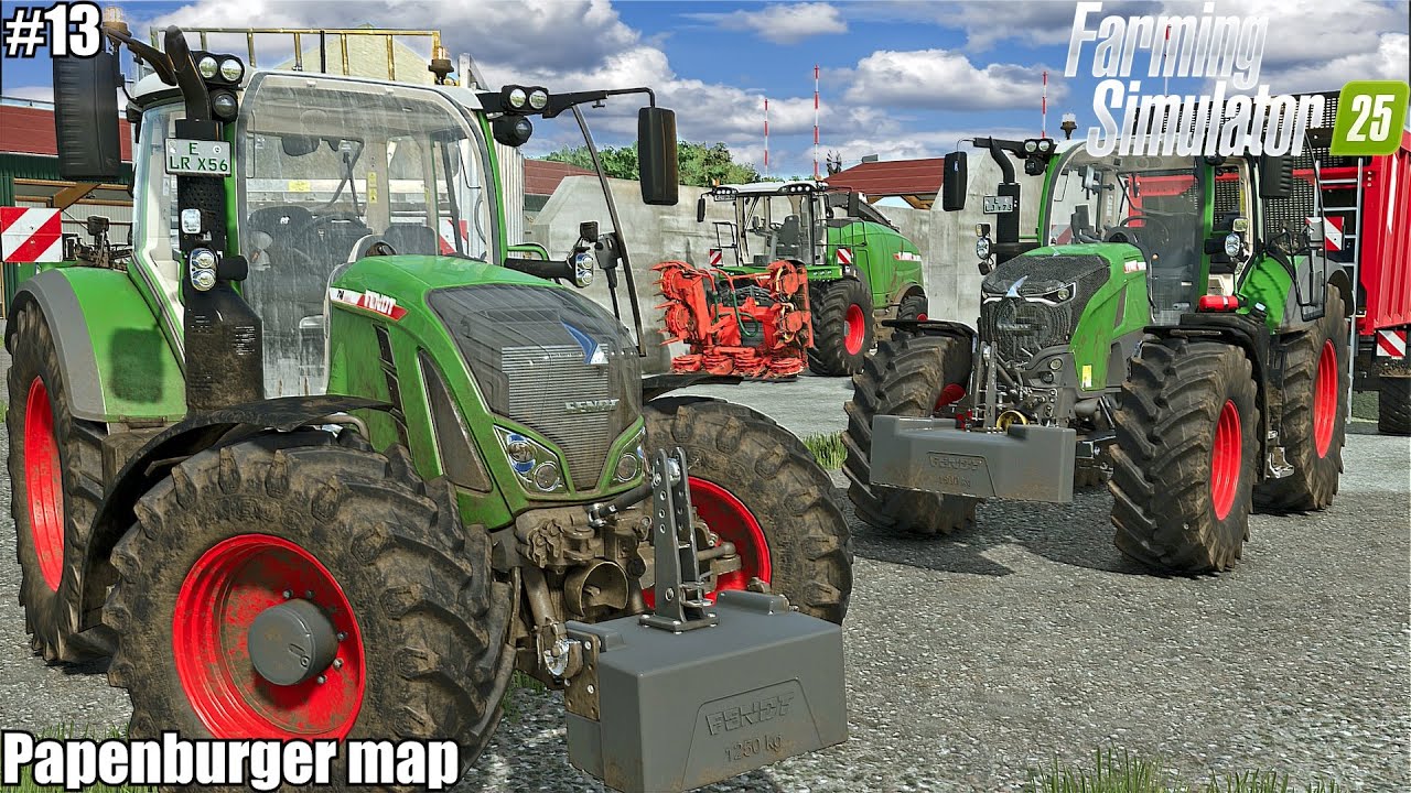 HARVESTING MAIZE SILAGE and FEEDING ANIMALS│Papenburger Map│FS 25│13