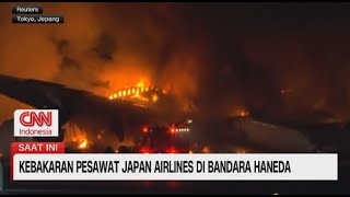 Japan Airlines Tabrakan dengan Pesawat Lain di Bandara Haneda