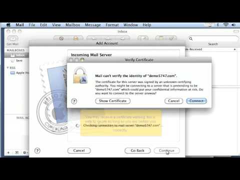 How to setup an mail account using IMAP
