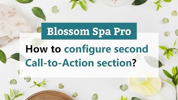 How to Configure second Call To Action Section | Blossom Spa Pro WordPress Theme