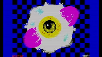 ZX Spectrum 128k: "Shit 4 Brainz" (RF artifact color recording) Demo (1997)