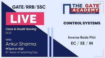 Inverse Bode Plot | Control Systems | GATE/ RRB/ SSC Live Lectures