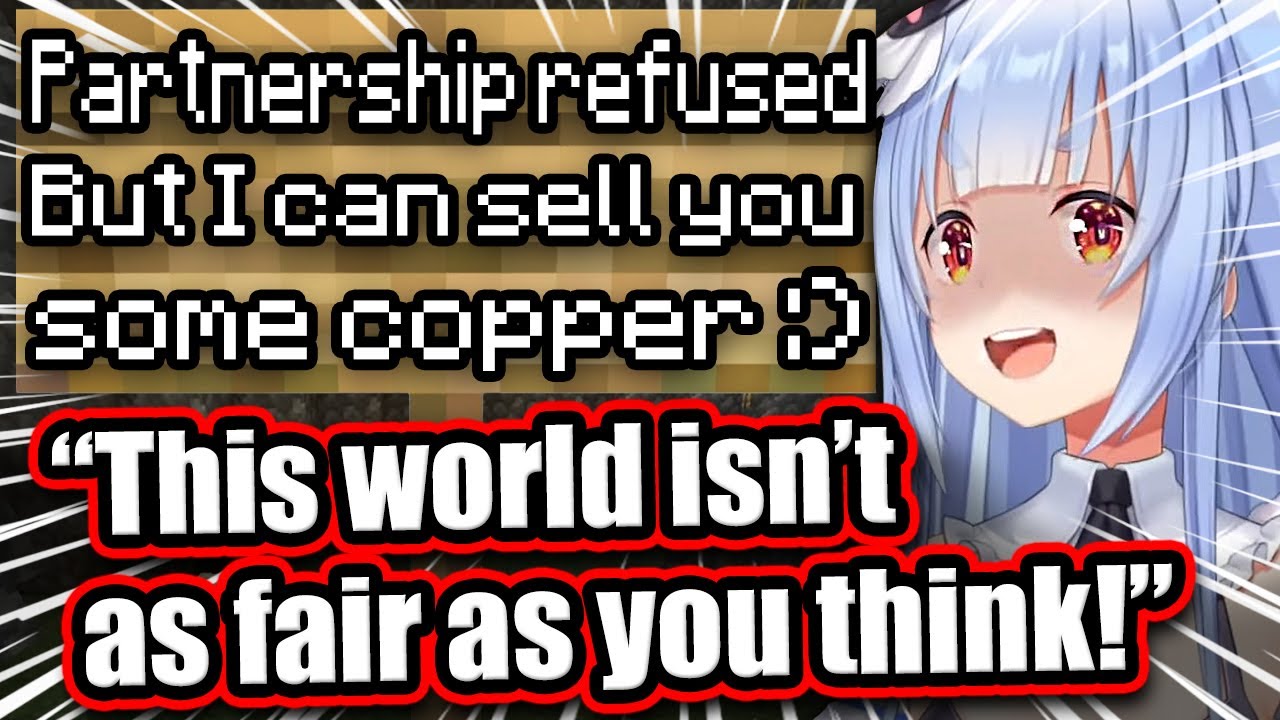 Pekora Refuses Alliance & Tries To Sell Copper To Iroha - New Holoserver Minecraft【ENG Sub Hololive】