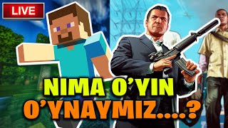 NIMA O'YIN O'YNAYMIZ.... ? // GTA 5 // MINECRAFT //