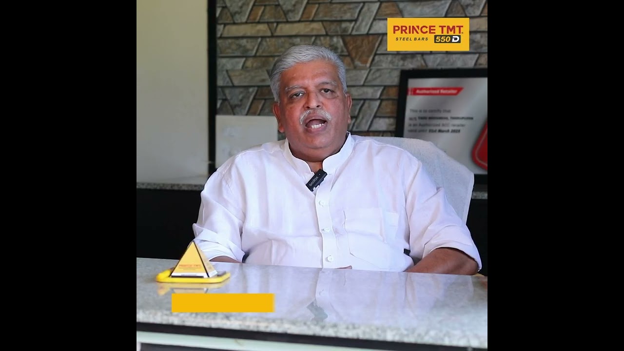Prince TMT Review | Anilkumar D, Director at Lakshmi Hardwares, Kumaramangalam