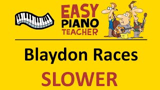 Blaydon Races SLOW piano tutorial: EASY keyboard song (folk tune) &amp; note names #EPT 🎹